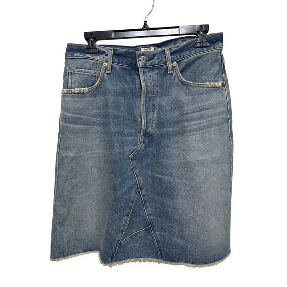 Anthropologie Light Blue Denim Skirt - Picture 2 of 5